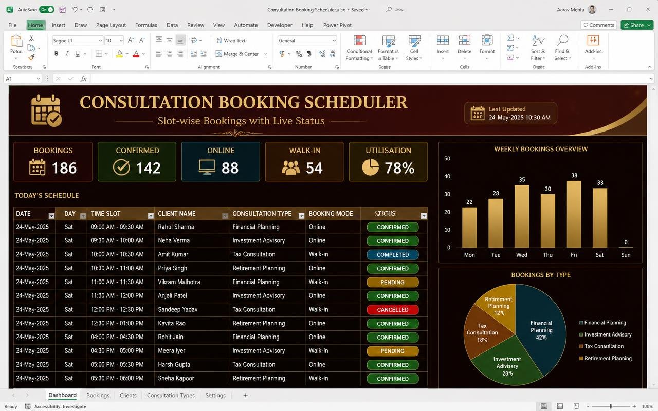 Consultation Booking Scheduler preview
