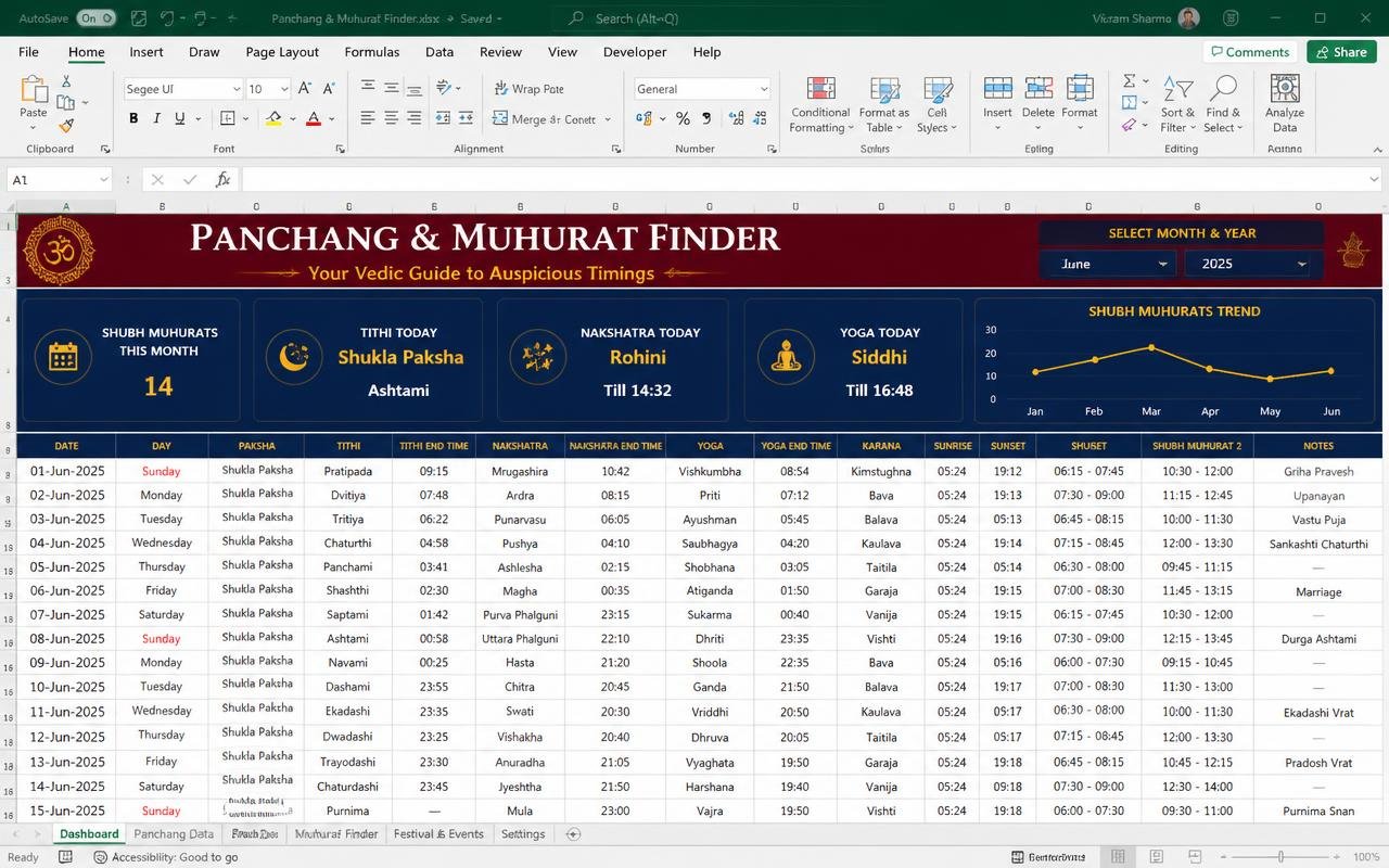 Panchang & Muhurat Finder preview